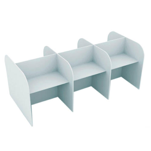 Estações de Trabalho com 3 Divisórias