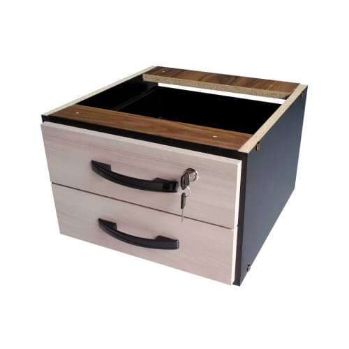 Gaveteiro Fixo 2 Gavetas Cod -  AS 10