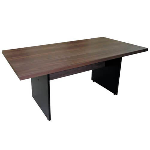 Mesa de Reunião Retangular - Tampo Madeirado